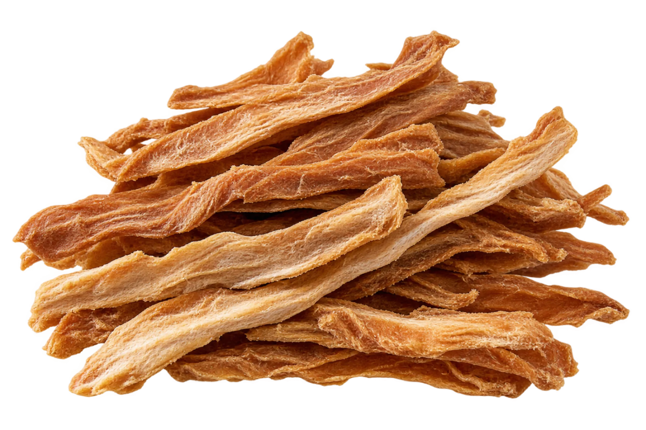 Tiras de pechuga de pollo deshidratada